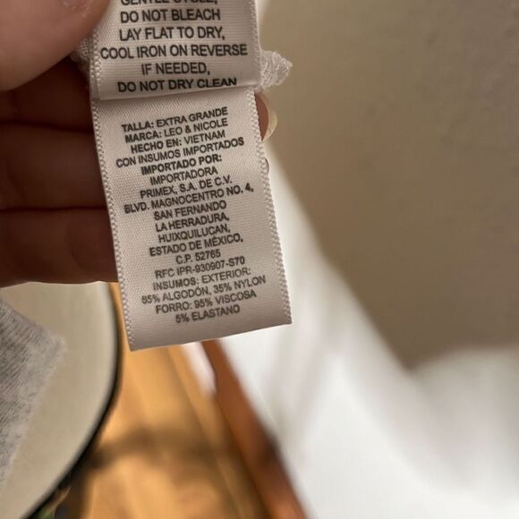 Leo & Nicole Women's Blouse Short Sleeve Lace Top White Size Extra Large - Picture 10 of 10